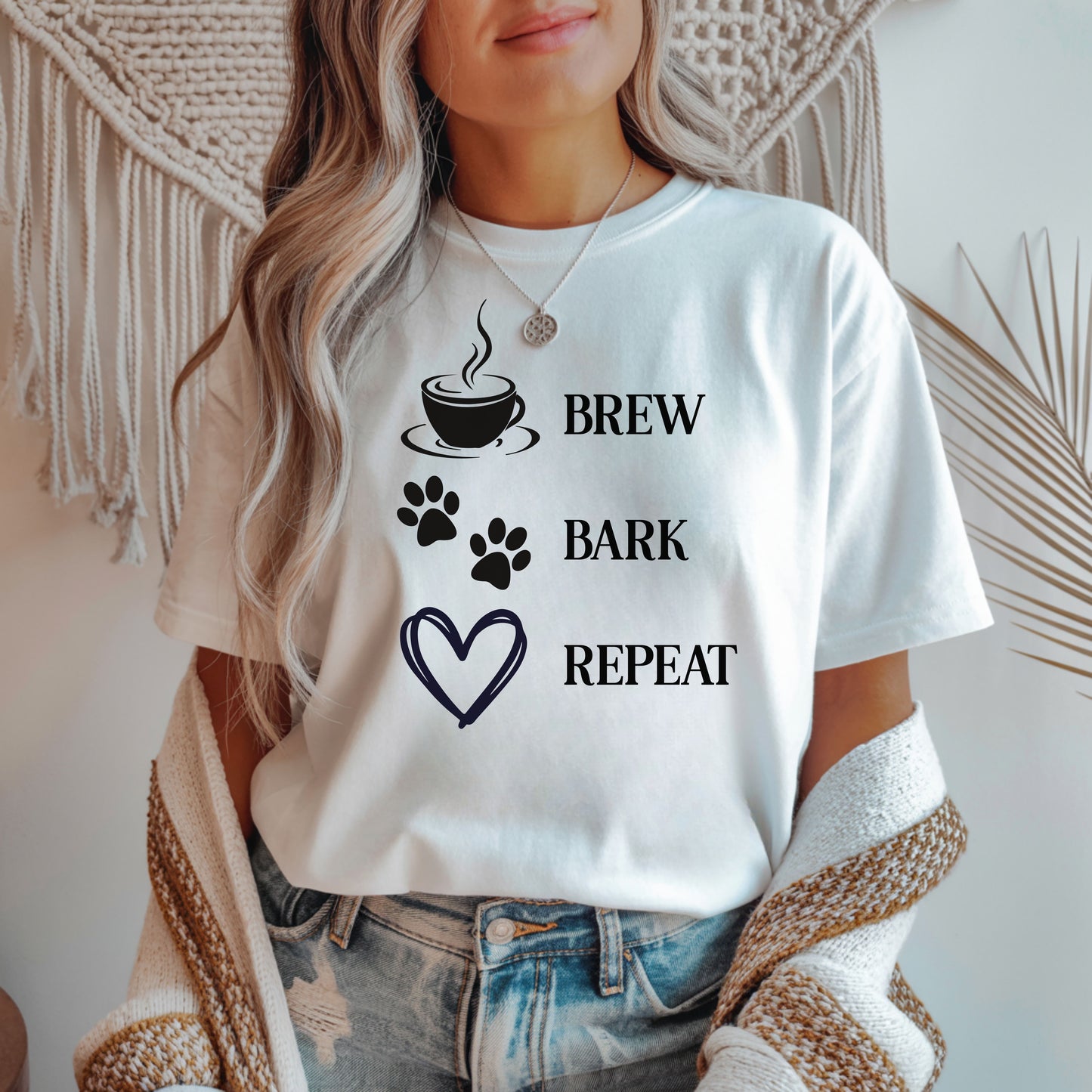 Coffee Lover's Dog Mom T-Shirt, Gift for Pet Owners, Dog Lover Apparel,