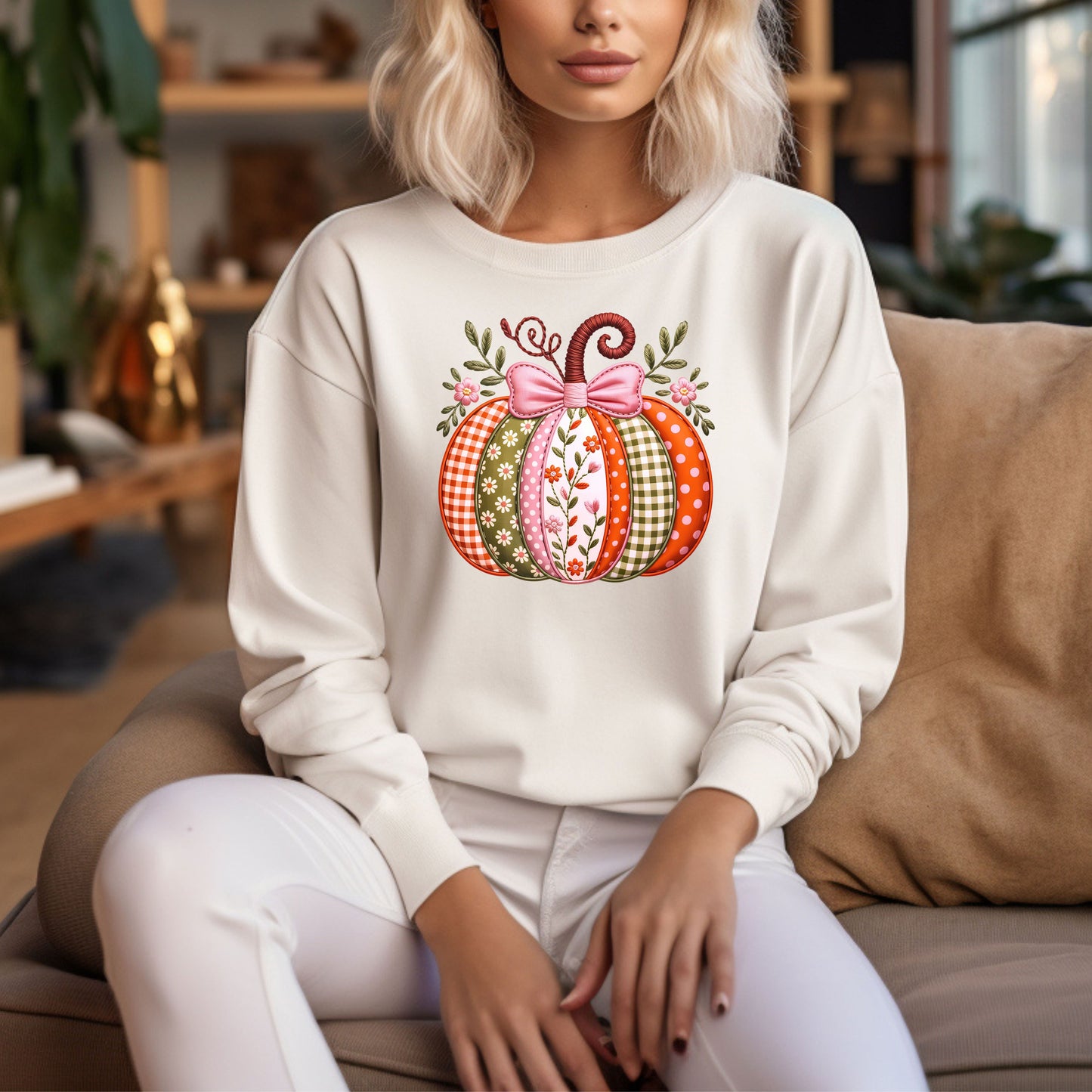 Autumn Pumpkin Crewneck Sweatshirt