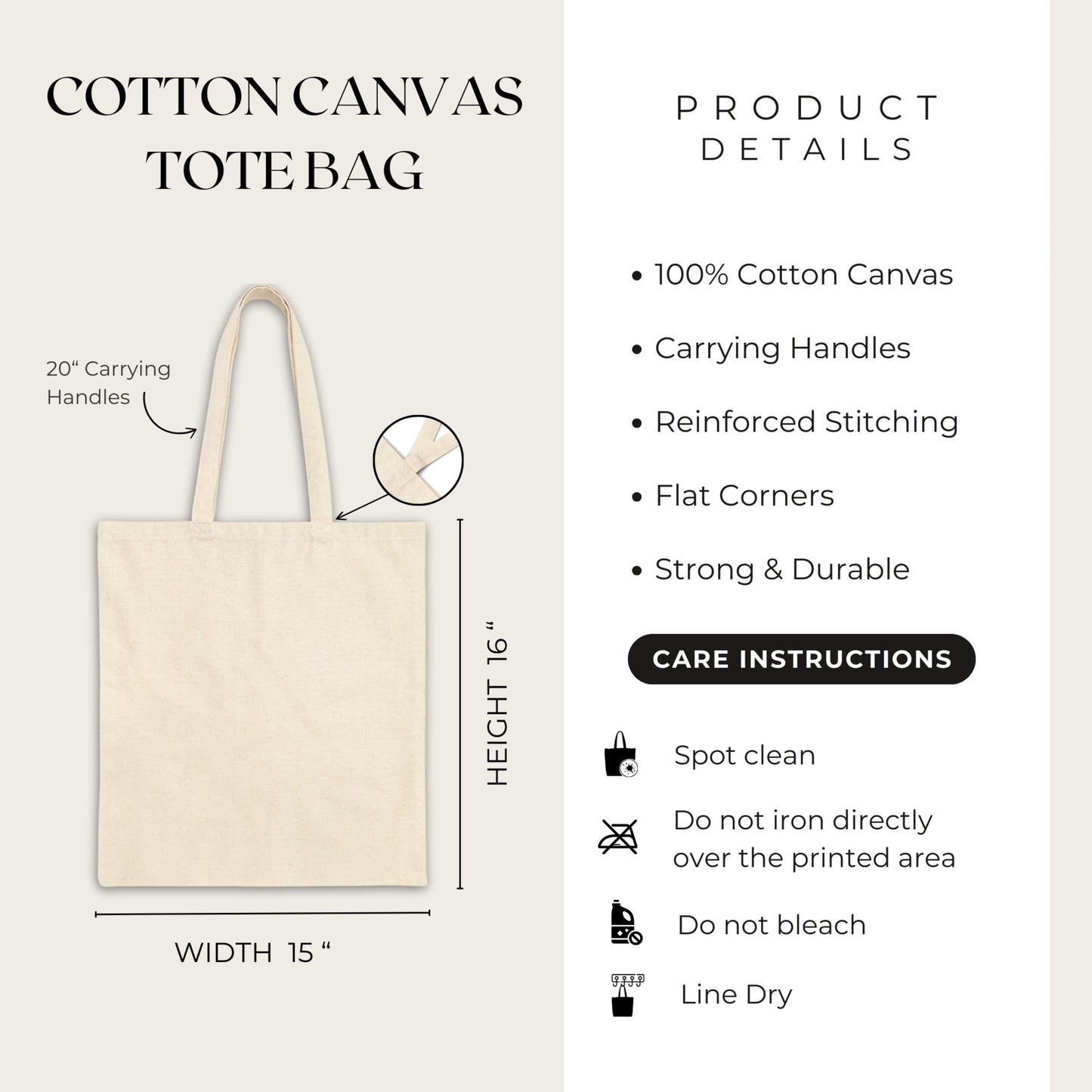 Dog Mom Cotton Canvas Tote Bag, Eco-Friendly Pet Lover Gift