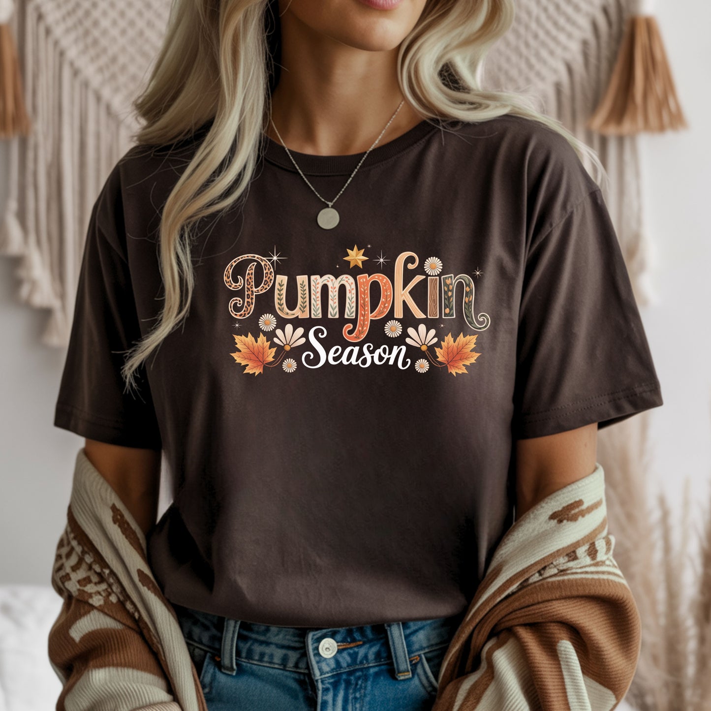 Pumpkin-Themed Softstyle T-Shirt | Cozy Autumn Vibes |