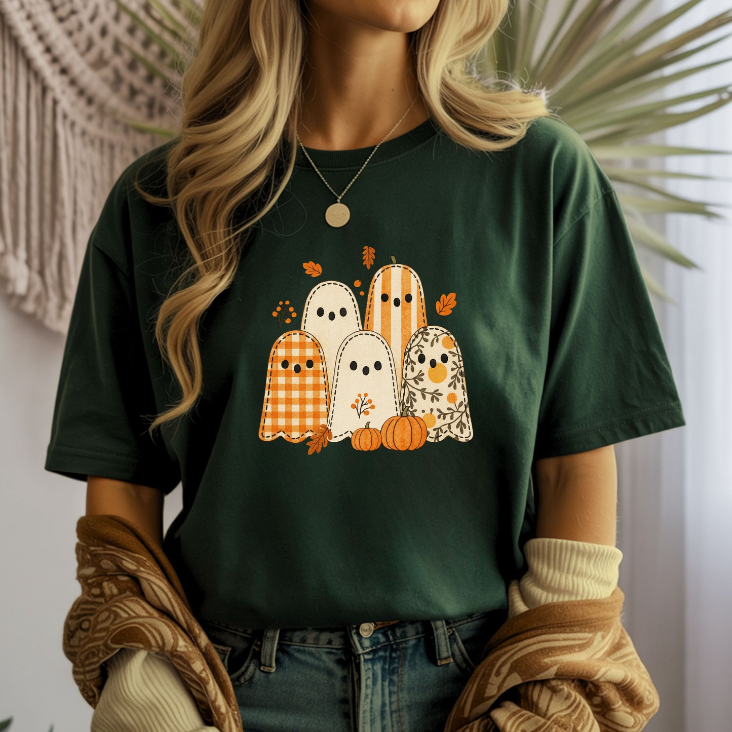Cute Ghosts Fall T-Shirt | Autumn Tee, Halloween Shirt,