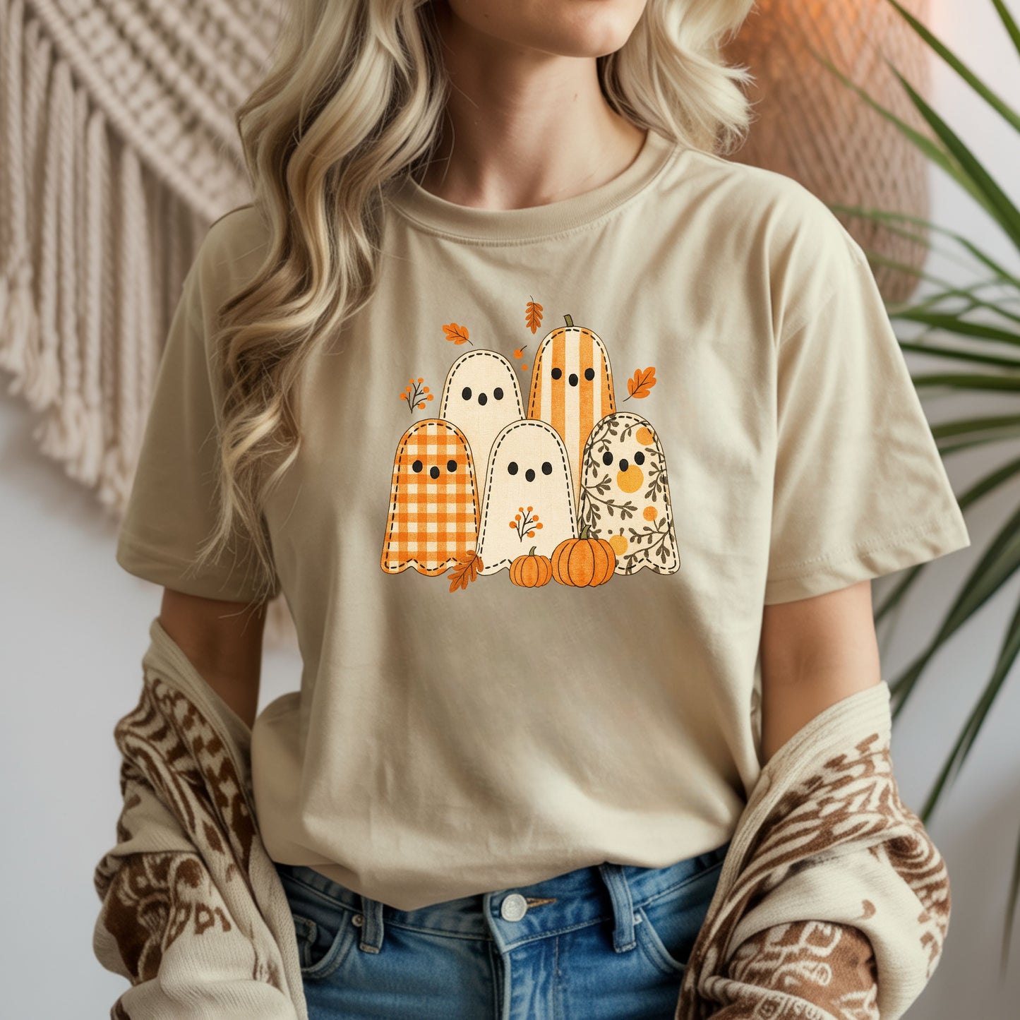 Cute Ghosts Fall T-Shirt | Autumn Tee, Halloween Shirt,