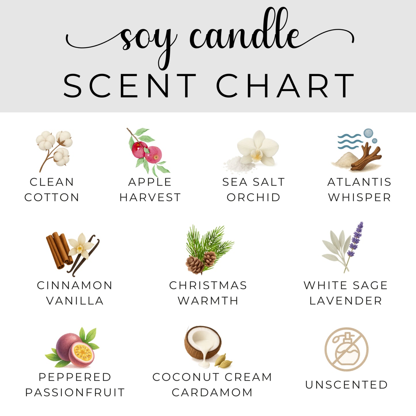 Autumn Scented Soy Candle, Cozy Home Fall Decor